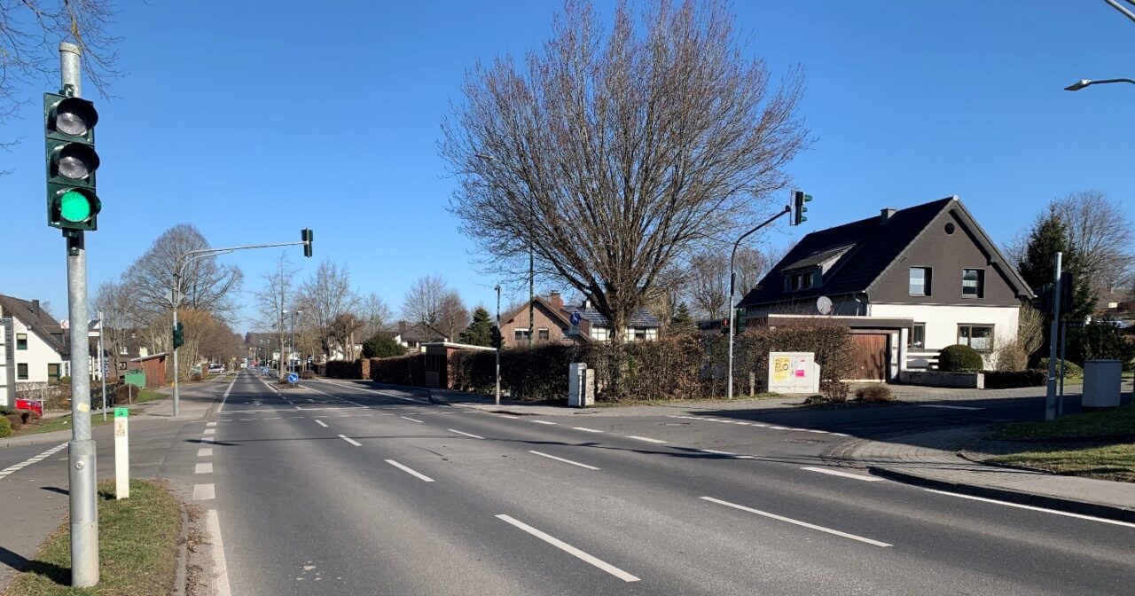 Die B258 OD Konzen vor den Baumaßnahmen